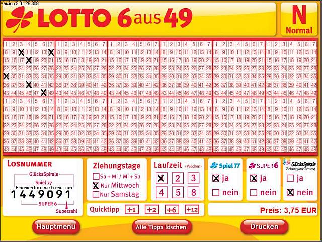Lotto spielen echte - 54508