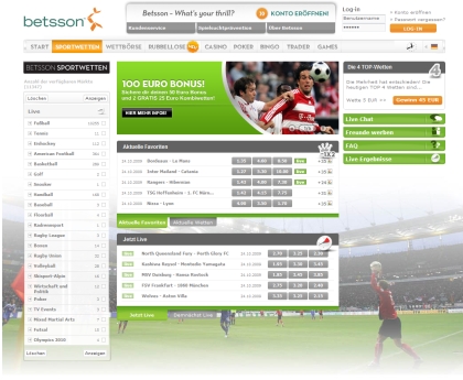 Sportwetten E-Sport Betsson - 3720