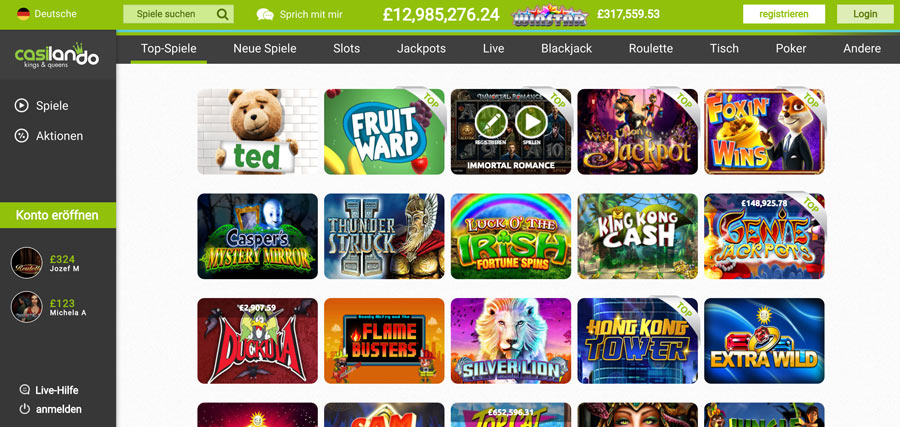 Neue Online Casino Freispiele Ohne Einzahlung