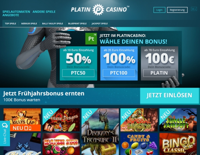 Prognose erfahren Platin Casino - 29290